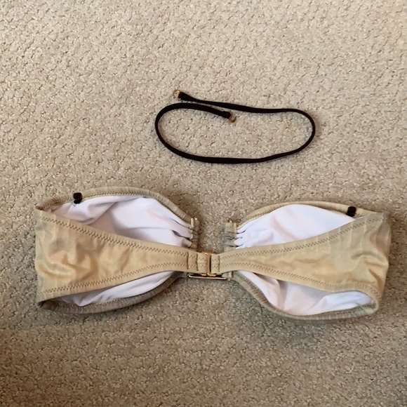 Red Carter python bandeau bikini - size m - Picture 3 of 5